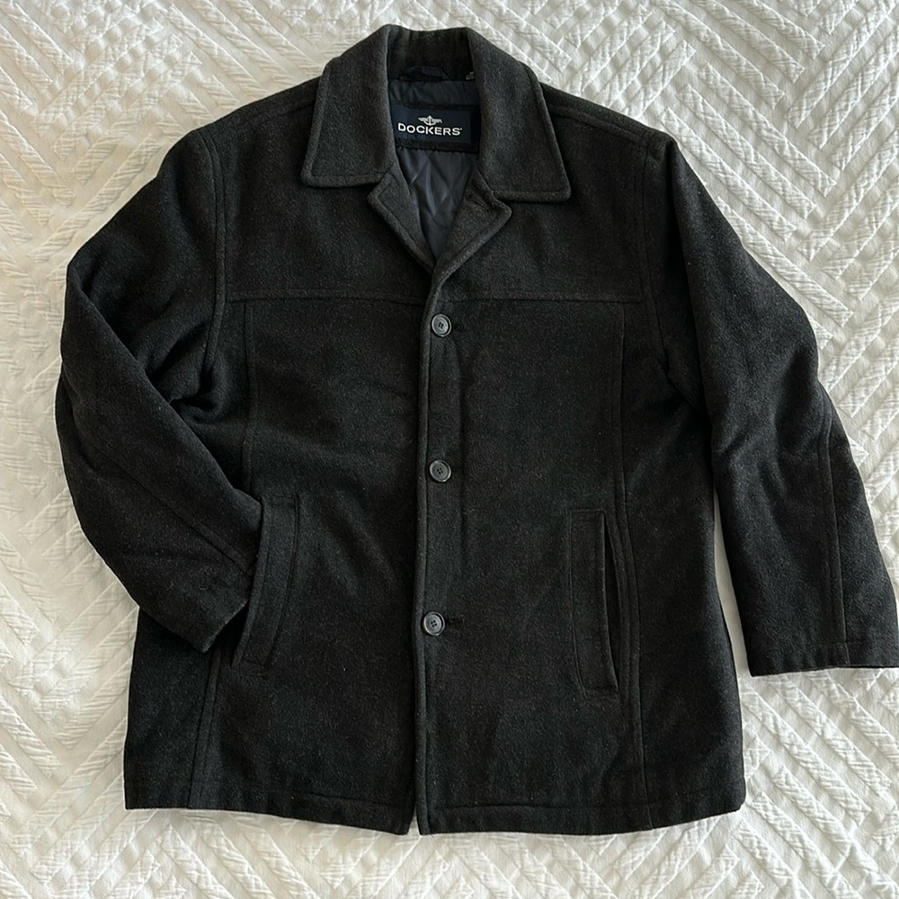 Dockers M wool coat with pockets